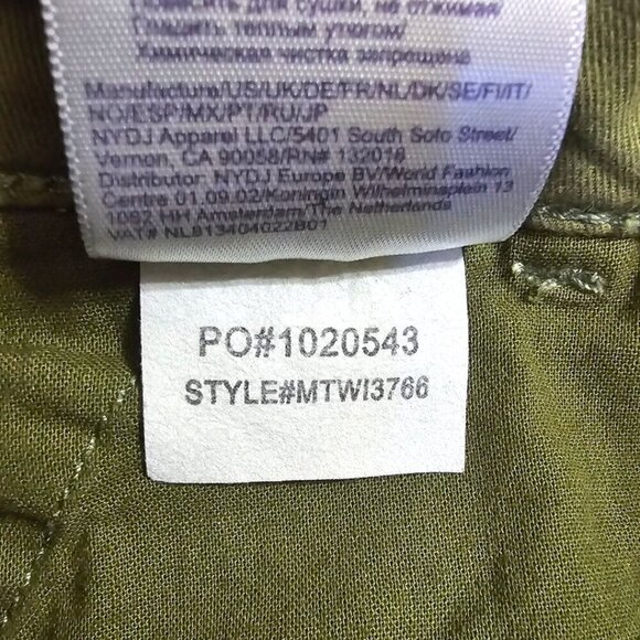 NYDJ Stretch Twill Mid-Rise Bermuda Shorts in Avocado Sz 4 - Picture 11 of 11